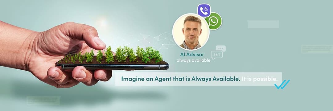 agricultural AI advisory program farmer receiving real-time advice via smartphone AGRIVI AI Engage