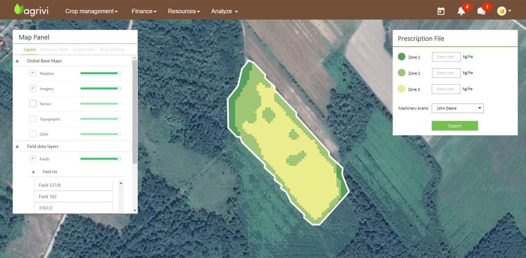 agrivi precision field