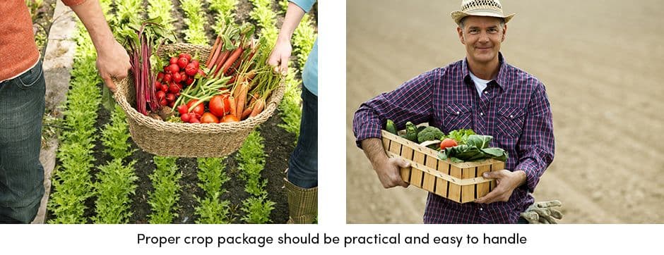 Different Crop Packaging