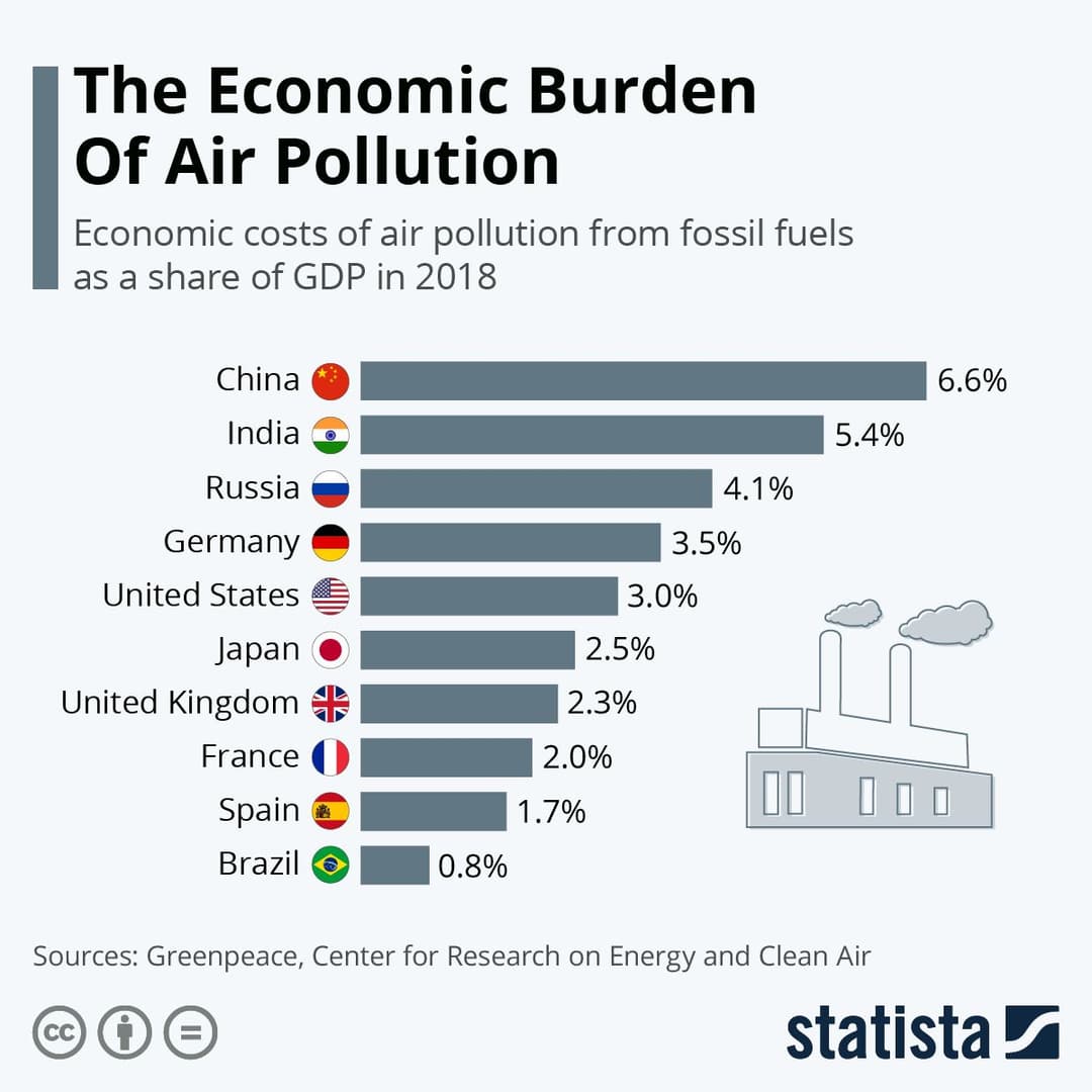 Infographic: The Economic Burden Of Air Pollution | Statista