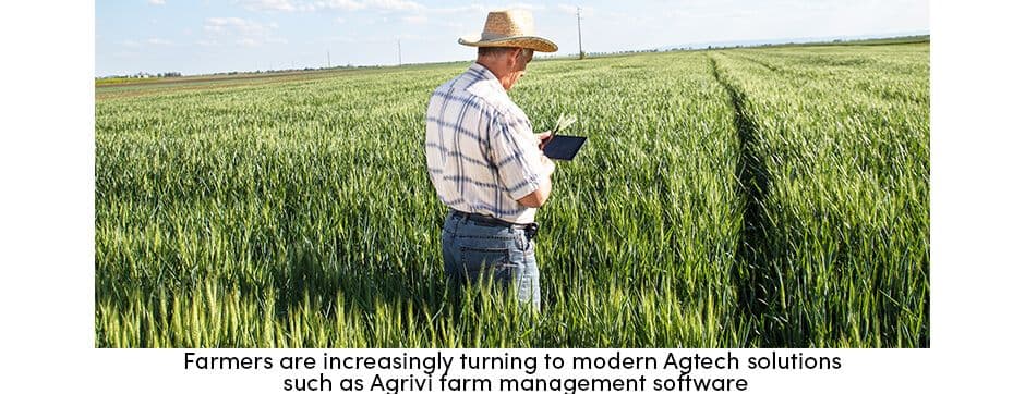 Farmer in field