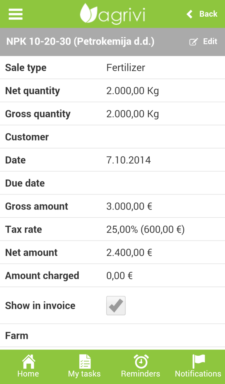 App AGRIVI NPK