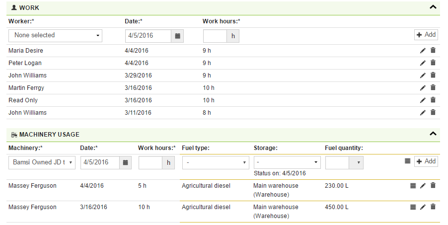 AGRIVI Work Hours
