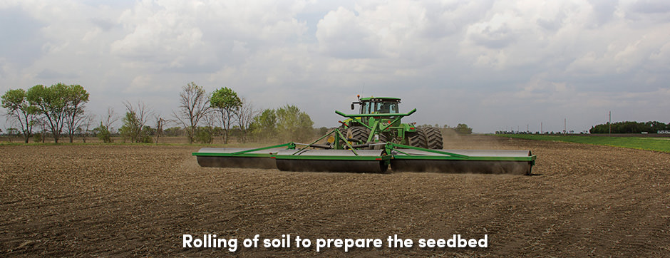 Rolling of soil