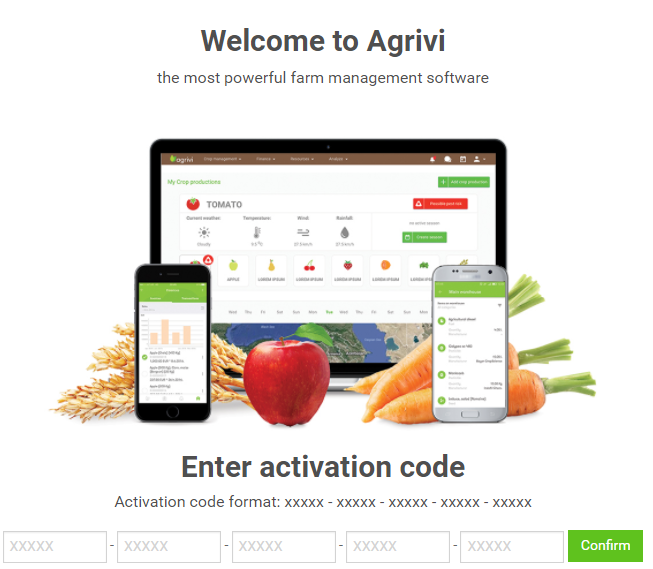 AGRIVI Box Activation Code