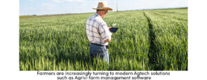 Farmer in field