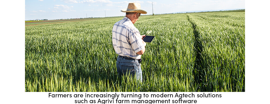 Farmer in field