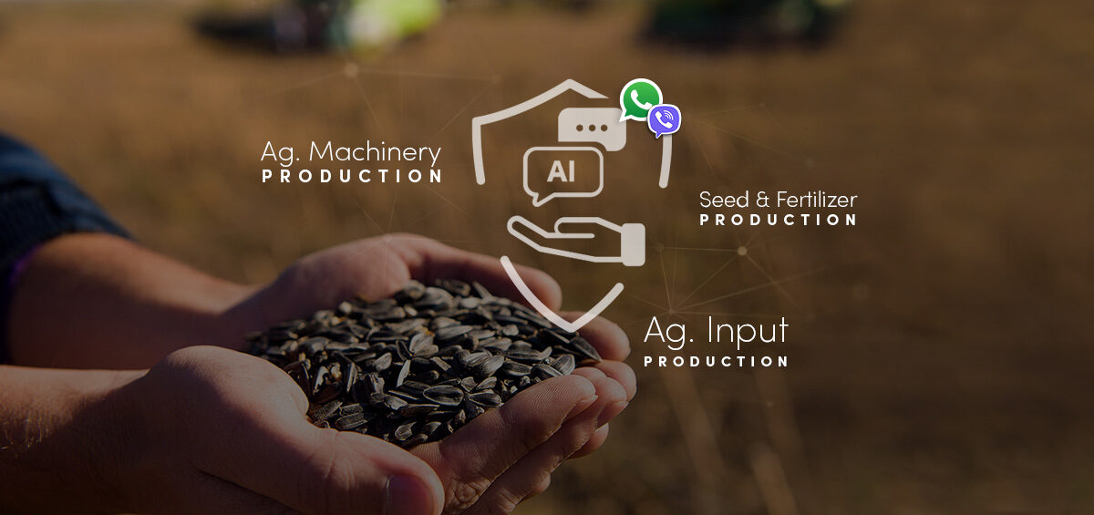 AI advisor in agriculture engaging farmers via WhatsApp with a short survey question