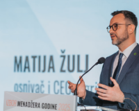 Manager of the Year 2025: AGRIVI CEO Matija Zulj speaking at the HUM-CROMA awards ceremony