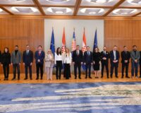 Laureati nagrade Menadžer godine 2025. u Uredu predsjednika Republike Hrvatske u Zagrebu.