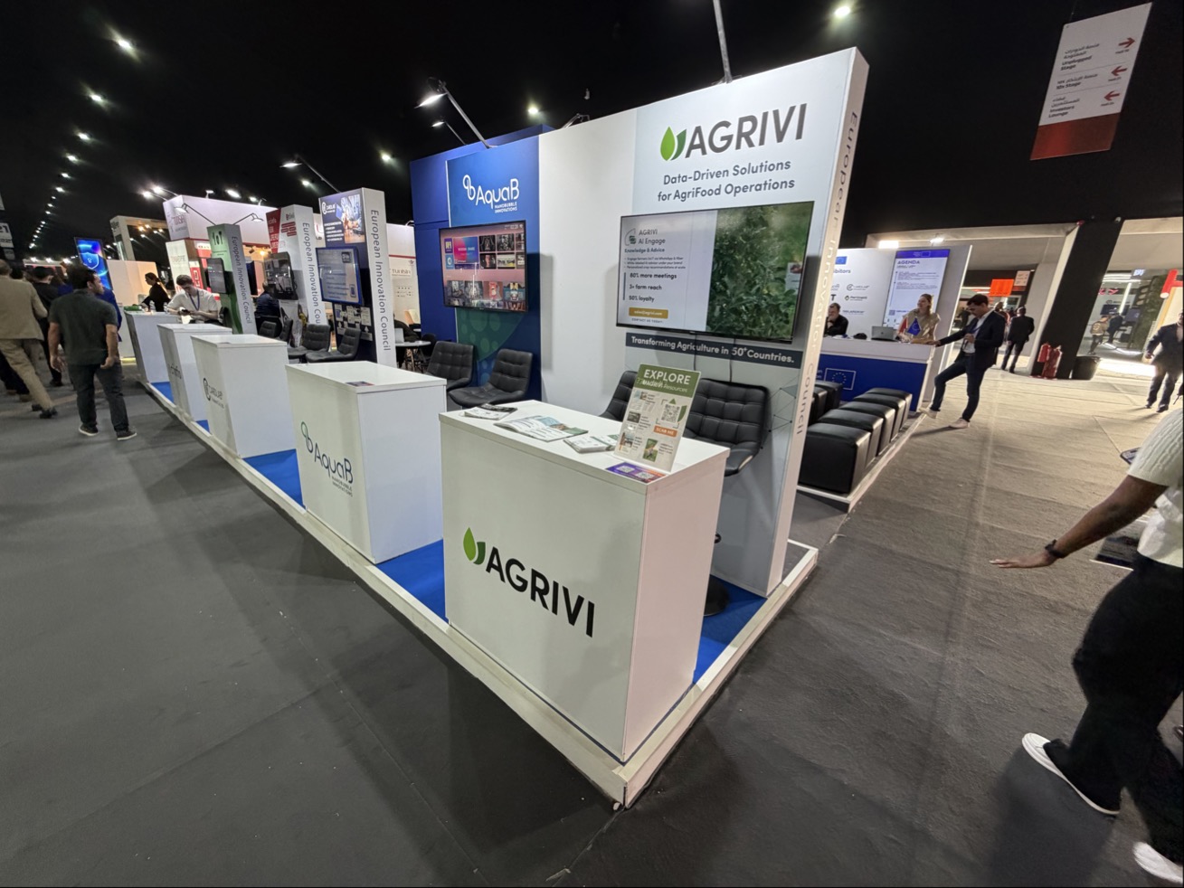 AGRIVI booth at GITEX Africa 2026 showcasing farm management and AI advisory solutions for digital agriculture