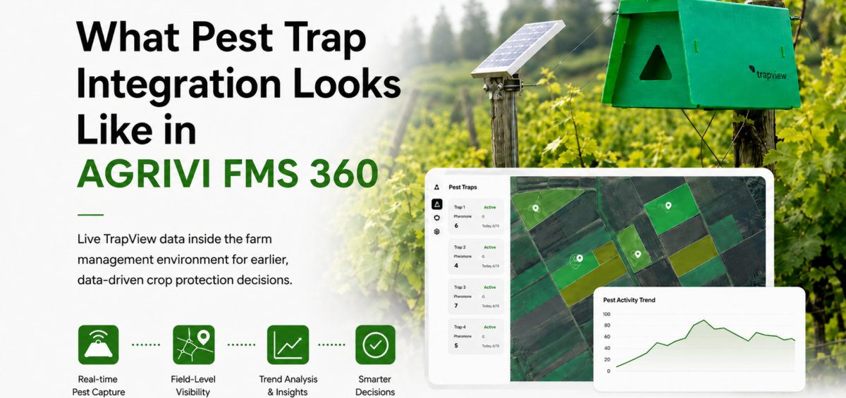 Pest trap integration connects live TrapView data to your farm management platform for faster, data-driven crop protection decisions.