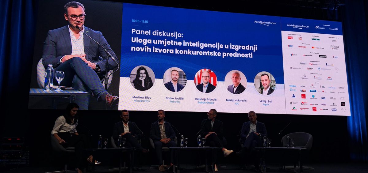 AGRIVI CEO Matija Zulj on Adria Business Forum 2026 panel on AI competitive advantage in Zagreb