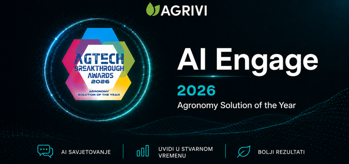 AGRIVI AI Engage 2026. Najava dodjele nagrade za agronomsko rješenje godine sa značkom AgTech Breakthrough.